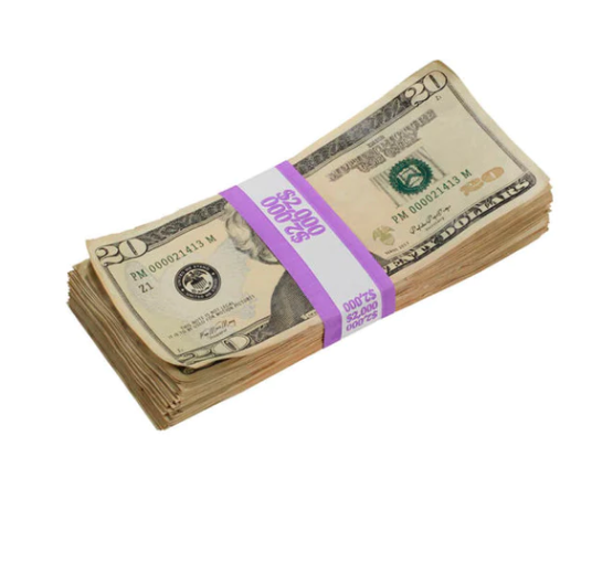 Buy half-used $20 banknotes